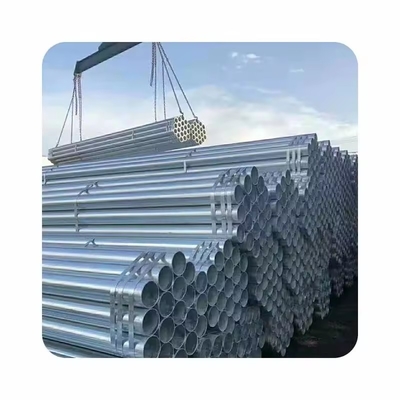 Tubo redondo de acero galvanizado de diámetro grande sin engrasar 1-12 m de longitud a precios