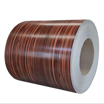 Personalización Ancho de piedra Modelo de madera Color de acero recubierto bobina PPGI con metal de aluminio