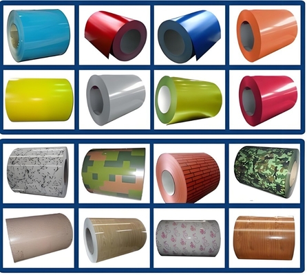 Envase de acero galvanizado pre-pintado PPGI recubierto de color para la fabricación de láminas corrugadas