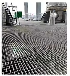 Diseño industrial estilo de campo de minas de acero galvanizado piso de rejilla para plataforma de pasarela