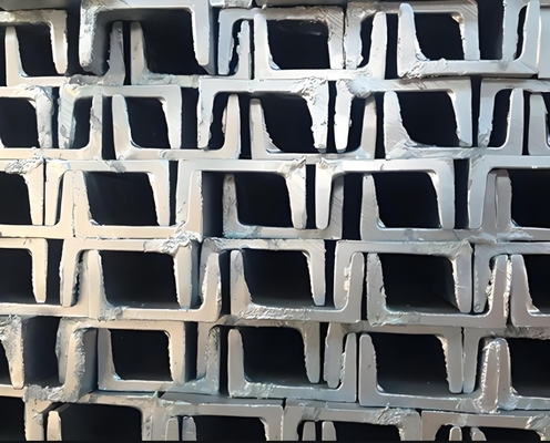GB Estándar de acero de carbono laminado en caliente en canal U Tamaños Q235 SS400 ASTM A36 ST37 S235jr S355jr