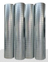 Conducto de aire galvanizado en espiral para necesidades de aire acondicionado de dormitorio de diseño industrial