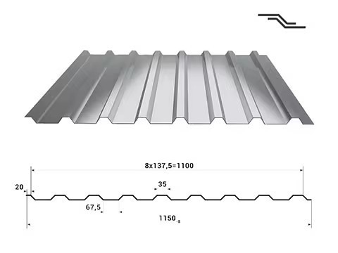 Oferta especial en Z61-Z90 recubrimiento acero de techo galvanizado corrugado para ancho de 470 mm