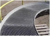 Materiales de construcción de metal certificados ISO9001 Rejas de barras de acero galvanizadas Paseo de plata
