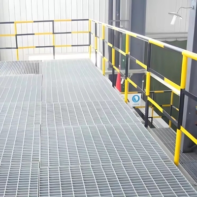 Rejas de barras de suelo de acero galvanizado de plata con certificación ISO9001