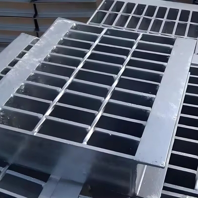 Rejas de aluminio para plataforma de pasarela de campo de minas de acero galvanizado certificado ISO9001