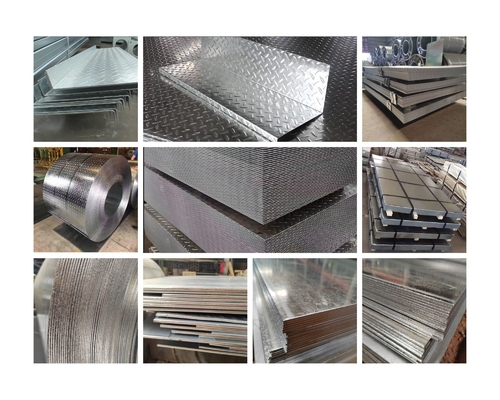Certificado ISO9001 DX51D Placa de acero de patrón galvanizado 5.75*1250mm Z41-Z60 Revestimiento