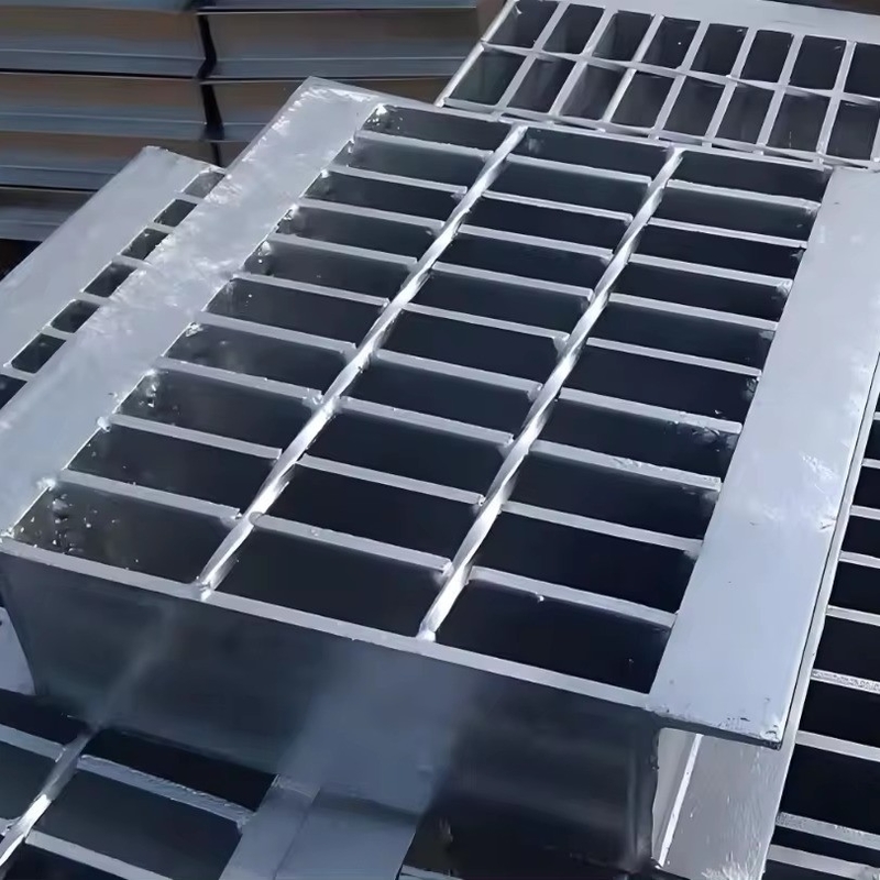 Rejas de acero inoxidable para drenajes de zanjas de 50 mm Barras transversales Pitch Resistente a la corrosión