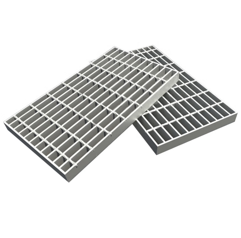 Cobertura de rejilla de rejilla de acero soldado galvanizado para drenaje 50 mm de altura de barra transversal personalizada